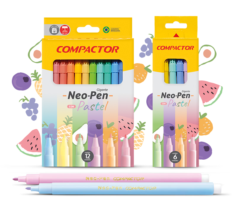 Hidrográficas Neo-Pen Pastel Compactor